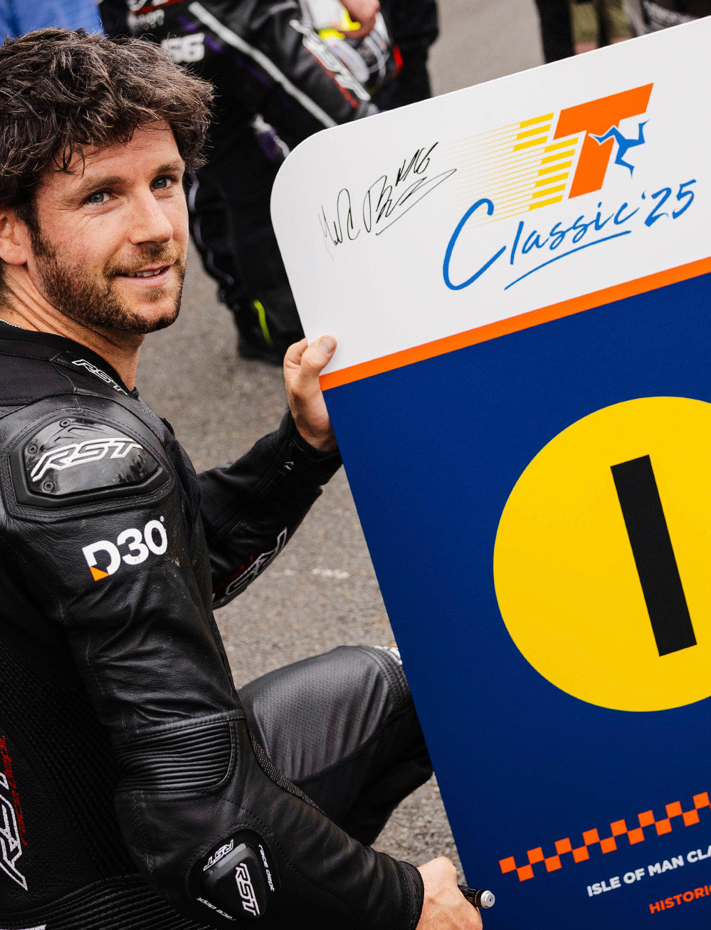Isle of Man Classic TT Races 2025 Historic Senior Race Winners Enclosure Boards (set of three)